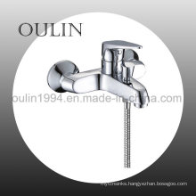 Wall Mounted Brass Chrome Single Handle Shower and Bath Faucet